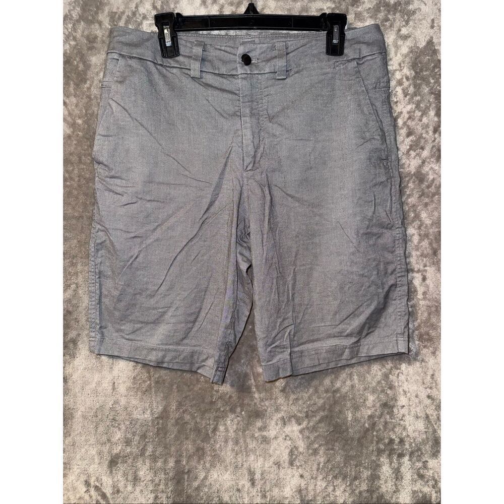 LULULEMON COMMISSION Mens Sz 32 Gray Heather Cotton Stretch 10" Shorts #783